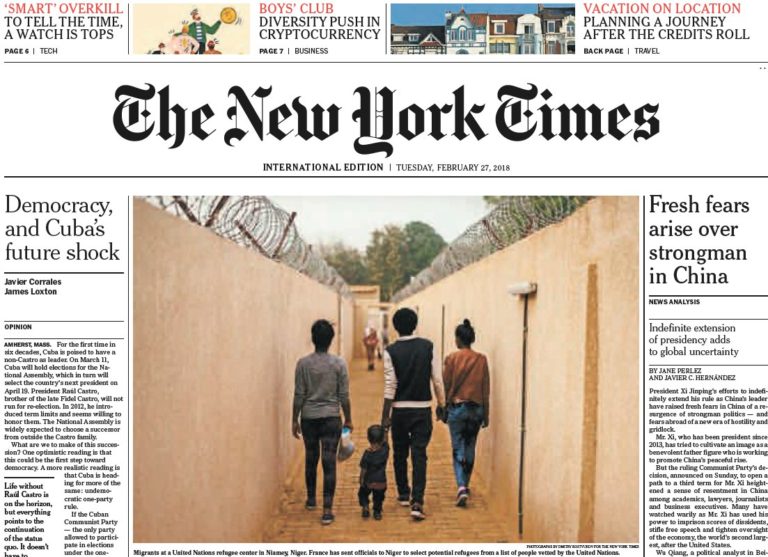 The New York Times International – 27.02.2018