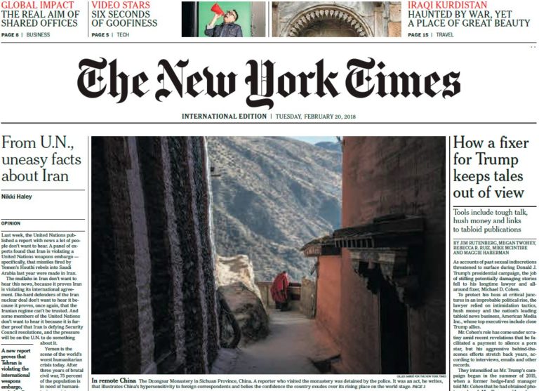 The New York Times International – 20.02.2018