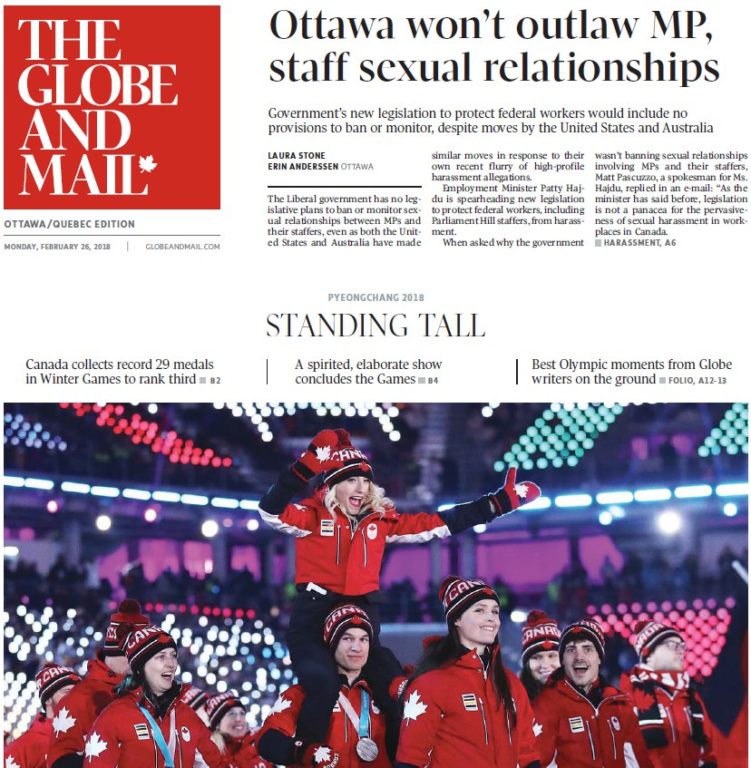 The Globe And Mail – 26.02.2018