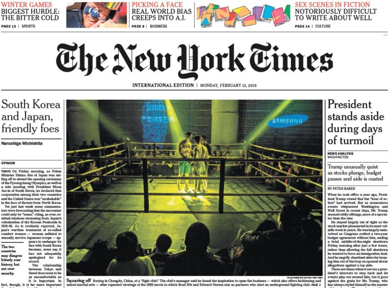 The New York Times International – 12.02.2018