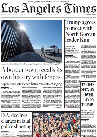 Los Angeles Times – 09.03.2018