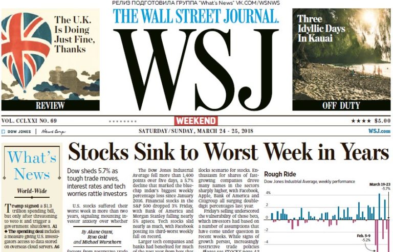 The Wall Street Journal – 24.03.2018 – 25.03.2018
