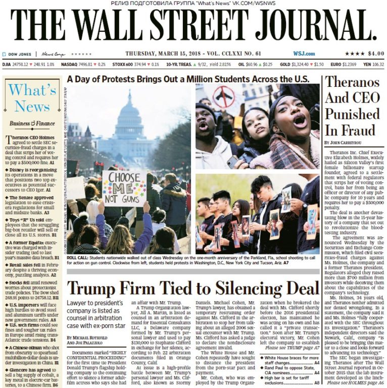The Wall Street Journal – 16.03.2018