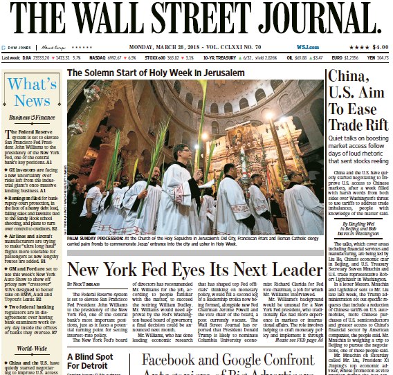 The Wall Street Journal – 26.03.2018