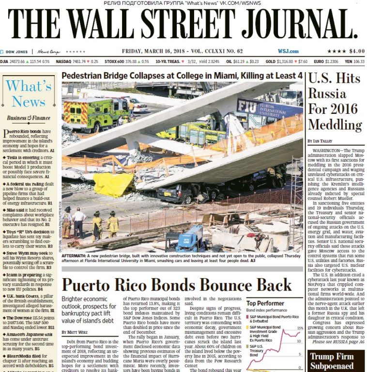 The Wall Street Journal – 13.03.2018