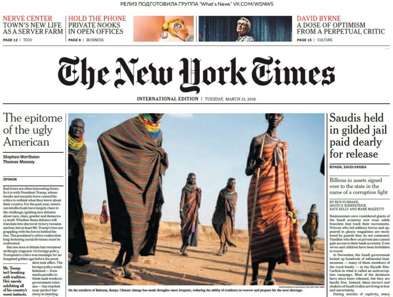 The New York Times International – 13.03.2018