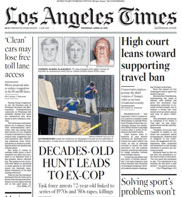 Los Angeles Times – 26.04.2018