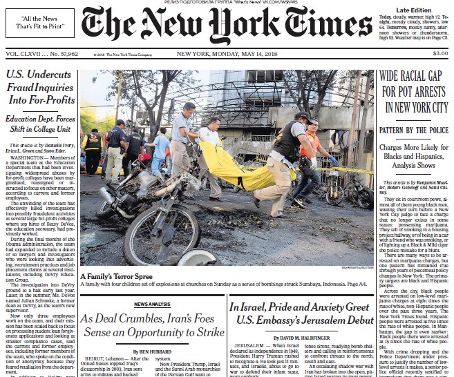 The New York Times – 14.05.2018