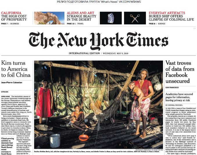 The New York Times International – 09.05.2018