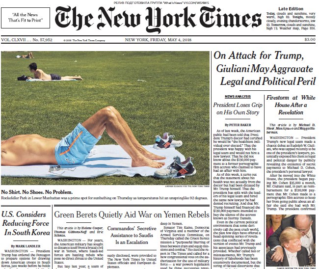 The New York Times – 04.05.2018