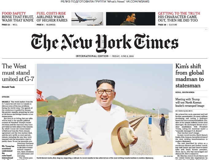 The New York Times International – 08.06.2018