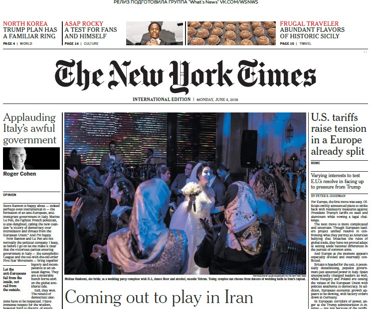 The New York Times International – 04.06.2018