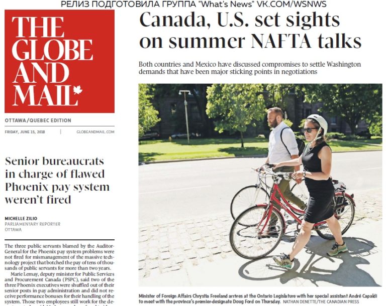 The Globe And Mail – 15.06.2018