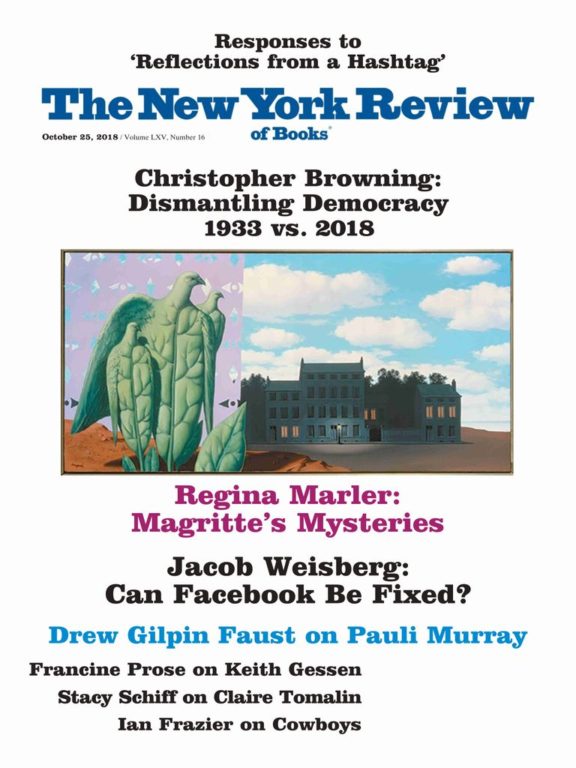 The New York Review Of Books – October 25, 2018