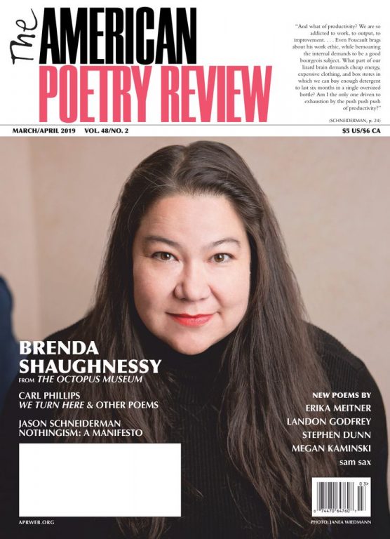 The American Poetry Review – March-April 2019