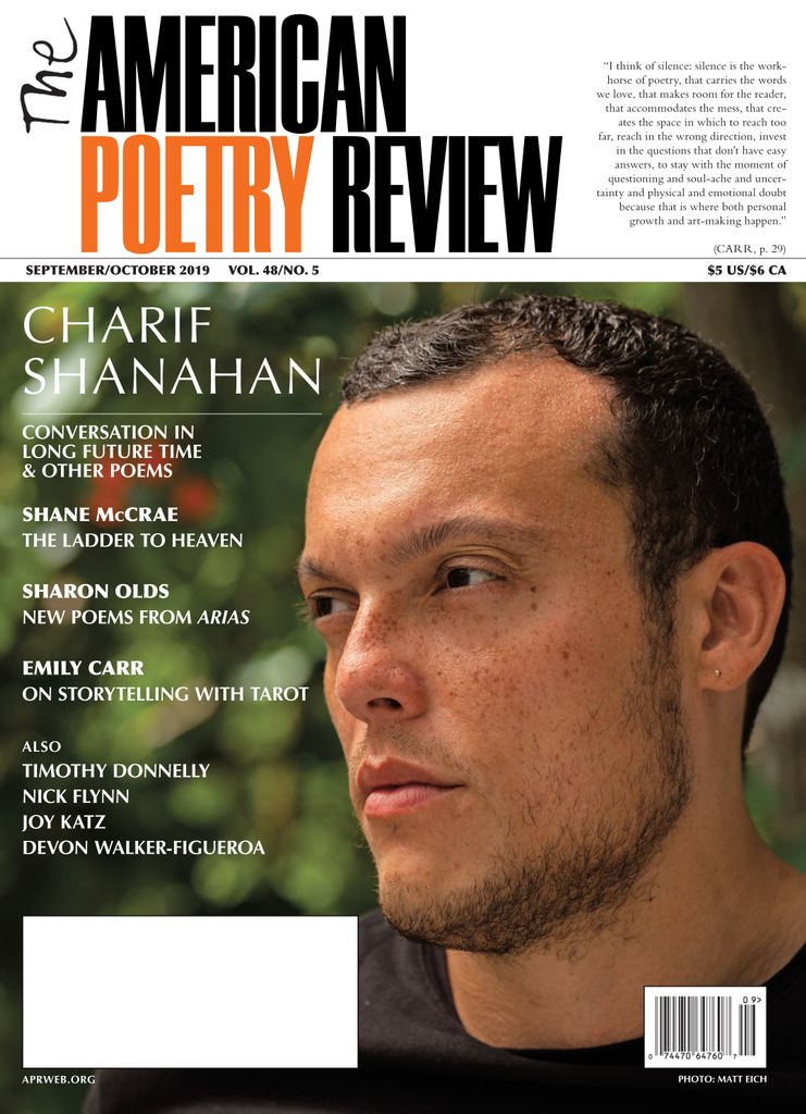 The American Poetry Review – September-October 2019
