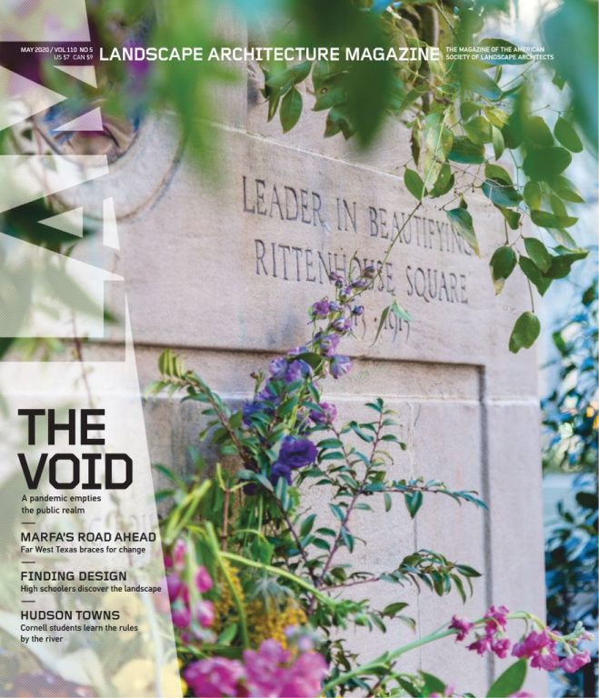 Landscape Architecture Magazine USA – May 2020
